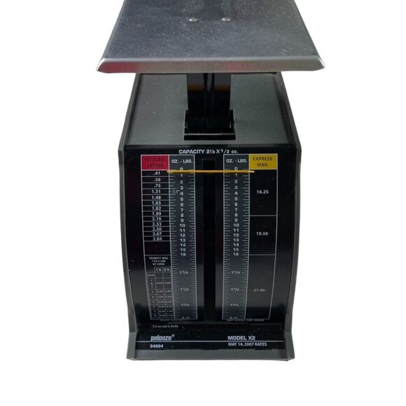 Vintge Pelouze Scale Deluxe Mechanical Postal Scale u 1 lb Capacity Model 45 07 - Picture 2 of 8